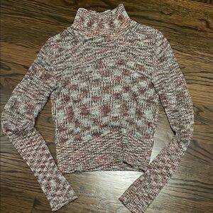 Free People Brown Turtleneck Sweater